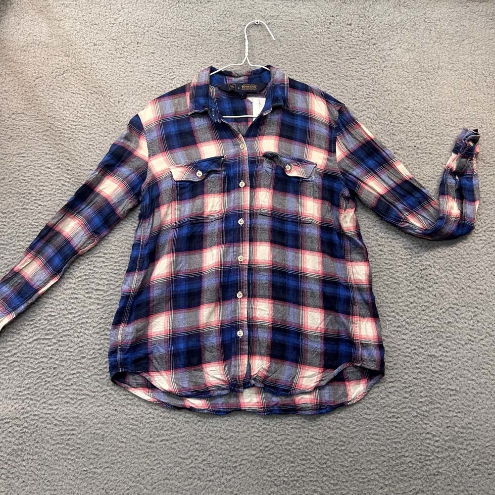 Gap X Pendleton Flannel Shirt Womens Size Small Plaid Button Up